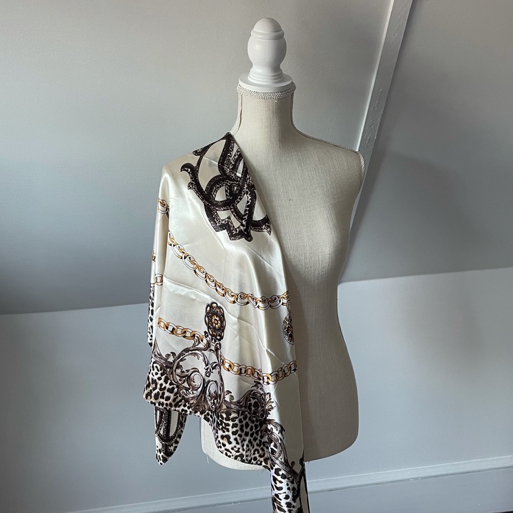 Cheetah Satin Scarf